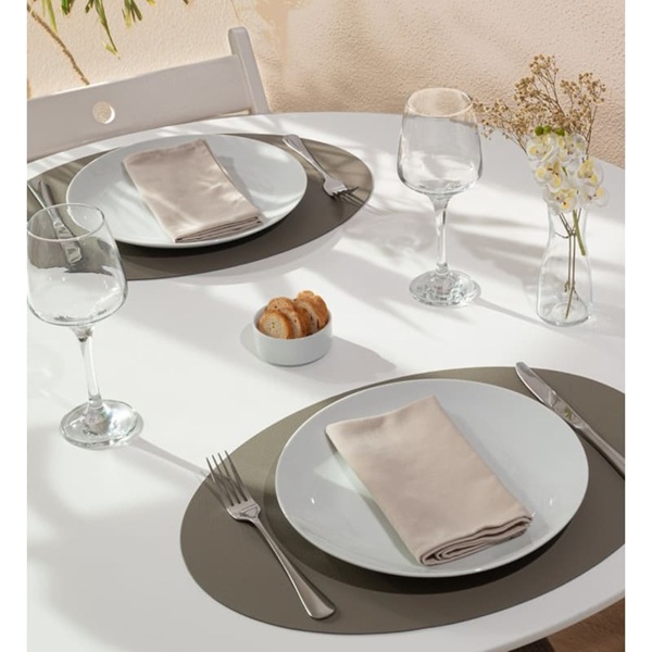 Finesse placemat ovaal pepper 33x45cm 3 Finesse placemat ovaal pepper 33x45cm